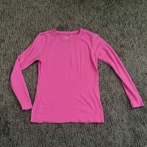 Fruit of the Loom Waffle Thermal Tee - Bright Pink, S